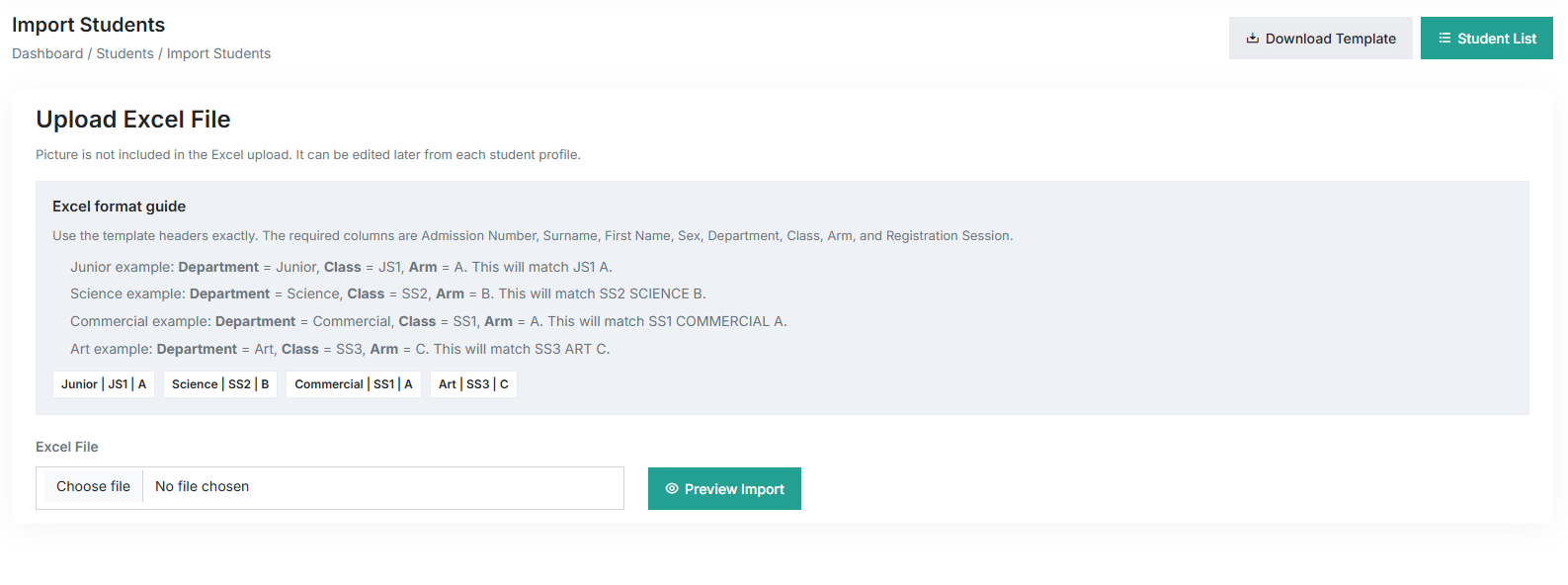 Citadel E-Result Management Portal