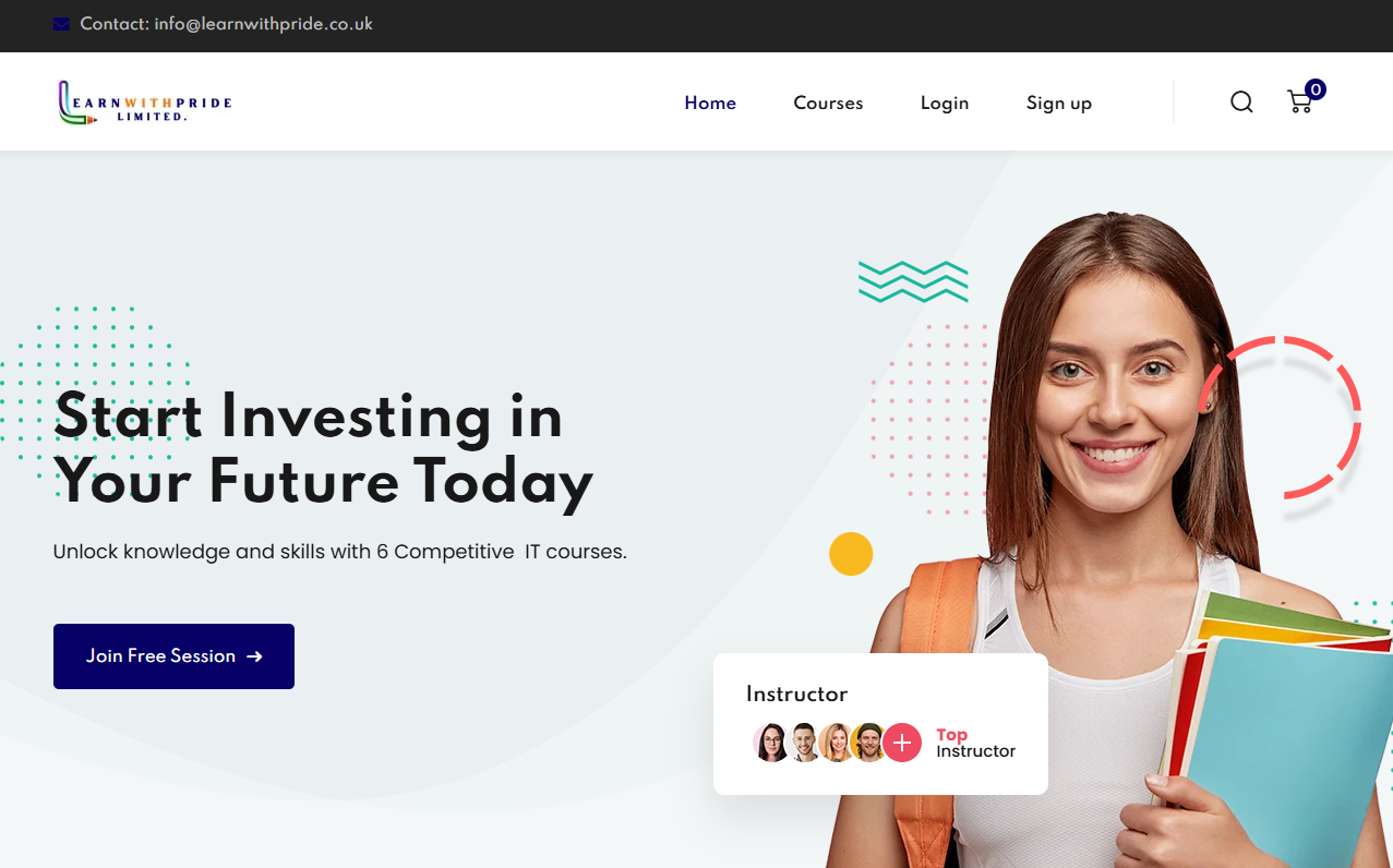 LearnWithPride E-Learning Portal